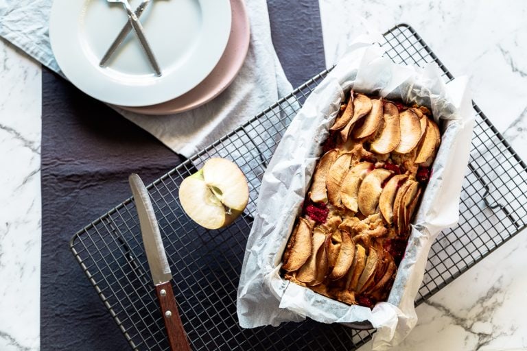 Save Time with this Sensational Apple, Raspberry & Coconut Loaf